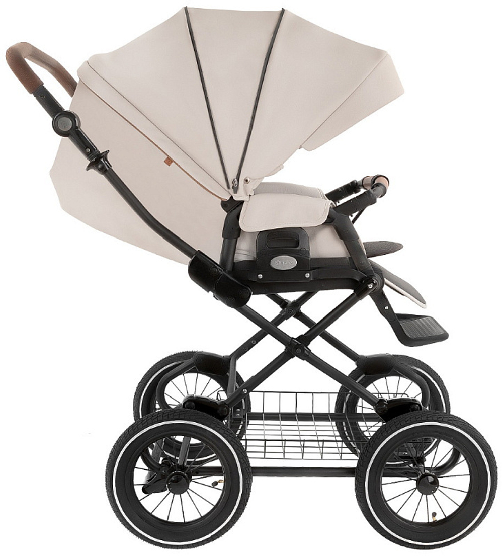 Детская коляска Roan Bass Next Classic Кожа d12 2 в 1 RCL301/1 Island Stone