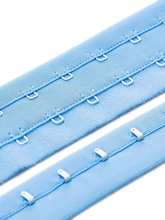 Крючки/петли на ленте, двухрядные, Arta-F, голубой 3090