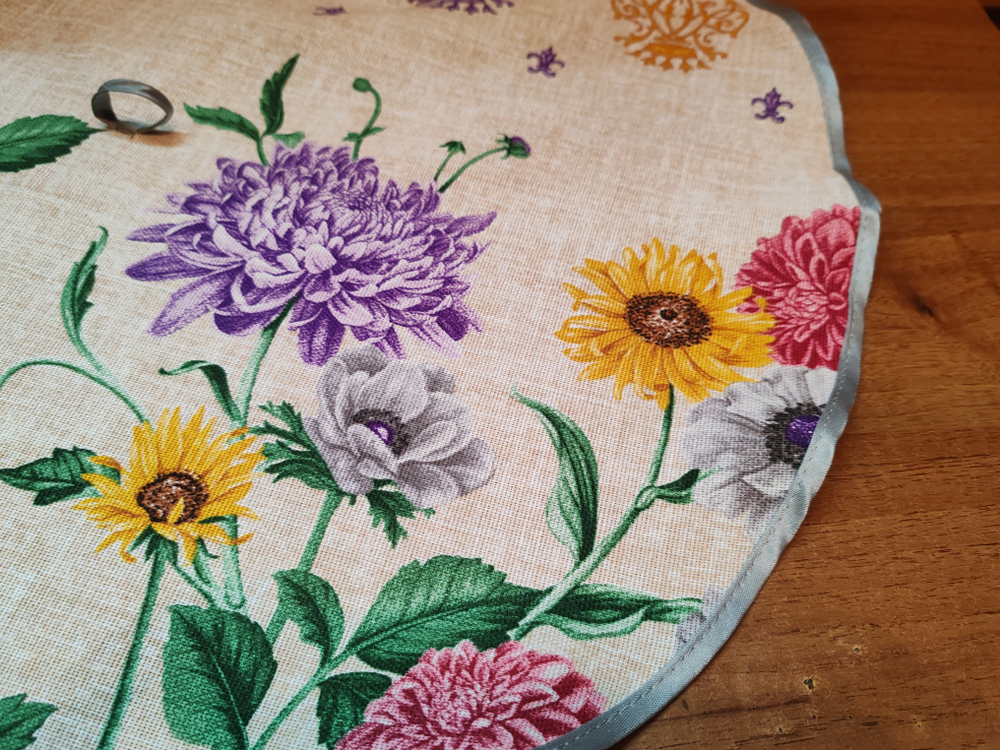 Полотенце кухонное, круглое, 2 шт, вафельное полотно