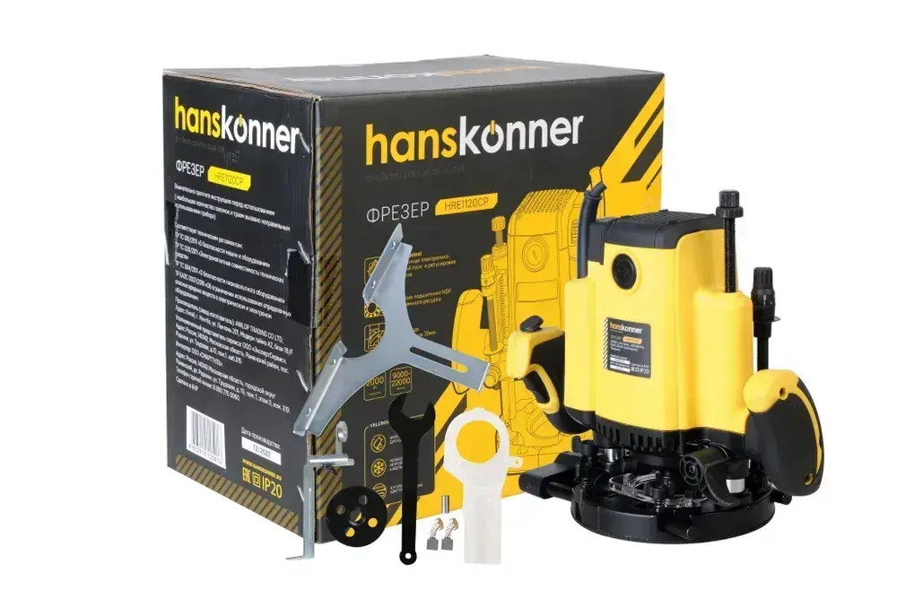 Фрезер Hanskonner PLATINUM, 2000Вт, цанга 8-12мм, 9000-22000об/мин
