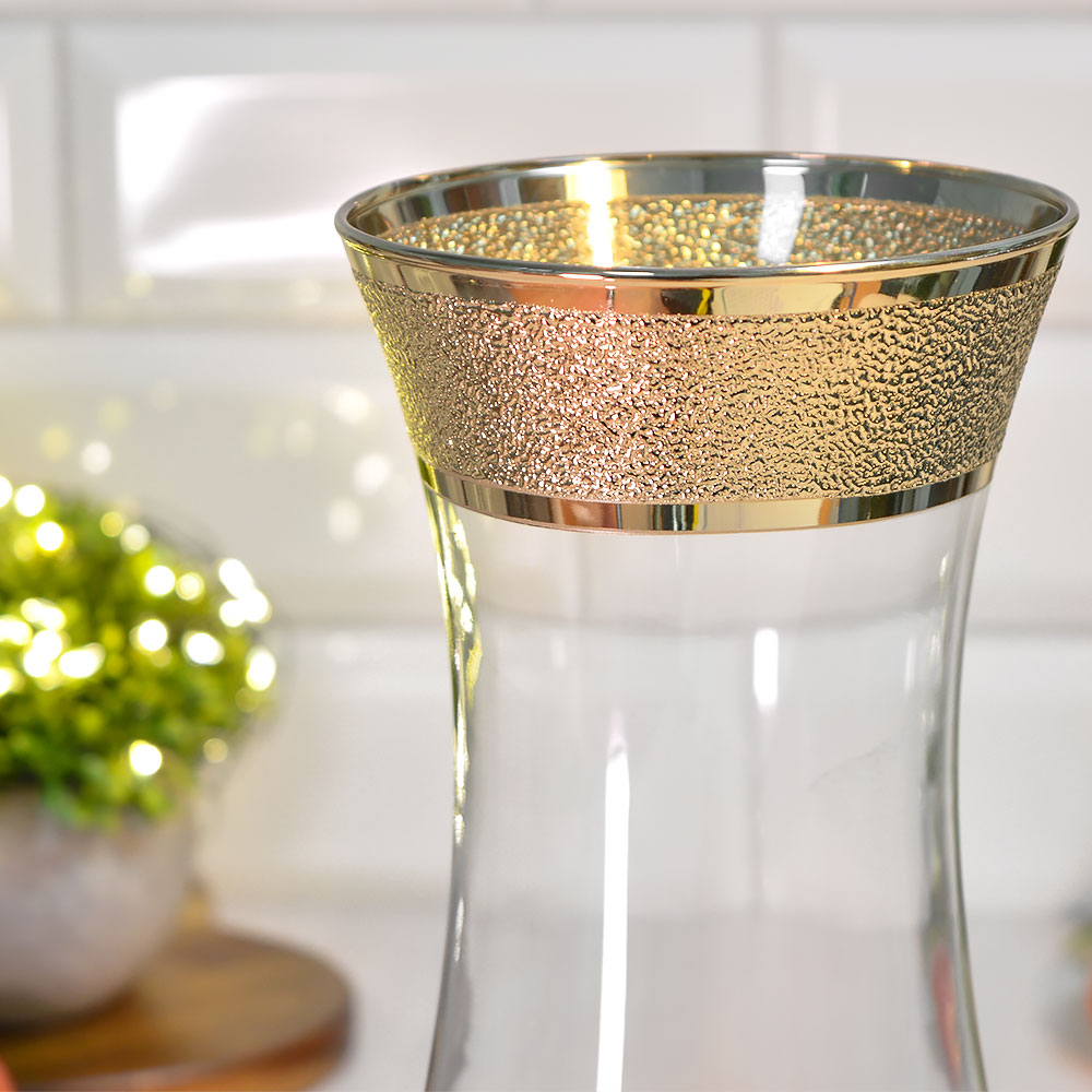 Ваза для цветов "Золотой карат" 24см