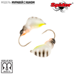 Мормышка вольфрамовая Spider 1330 "Муравей с ушком" (3мм, 0.4гр)