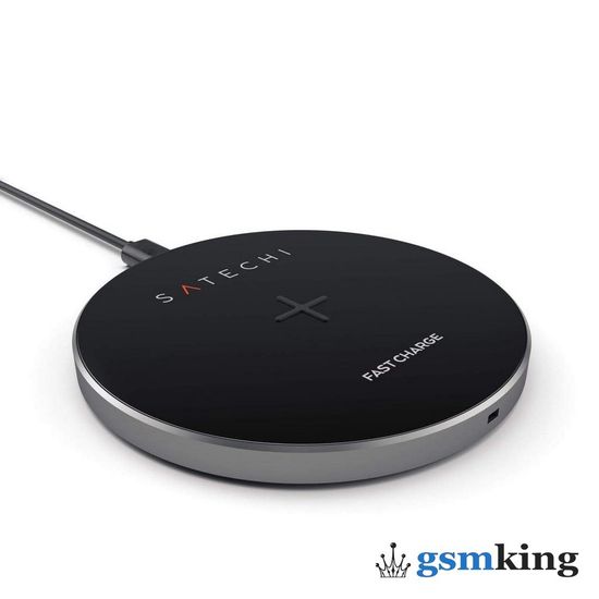 Satechi Aluminum Wireless Charger Pad 2A Space Gray ST-WCPM