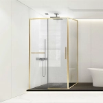 Душевой уголок Vincea Slim Soft VSR-1SS1012CLG 120x100 стекло прозрачное/профиль золото брашированное