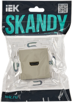 SKANDY Розетка HDMI SK-H01B бежевый IEK