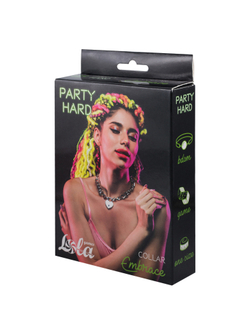 Lola games Party Hard Embrace Silver - Ошейник