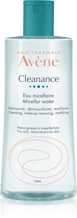 Avene Cleanance - очищающая мицеллярная жидкость для жирной и проблемной кожи /   400  ml  / GTIN 3282770207811
