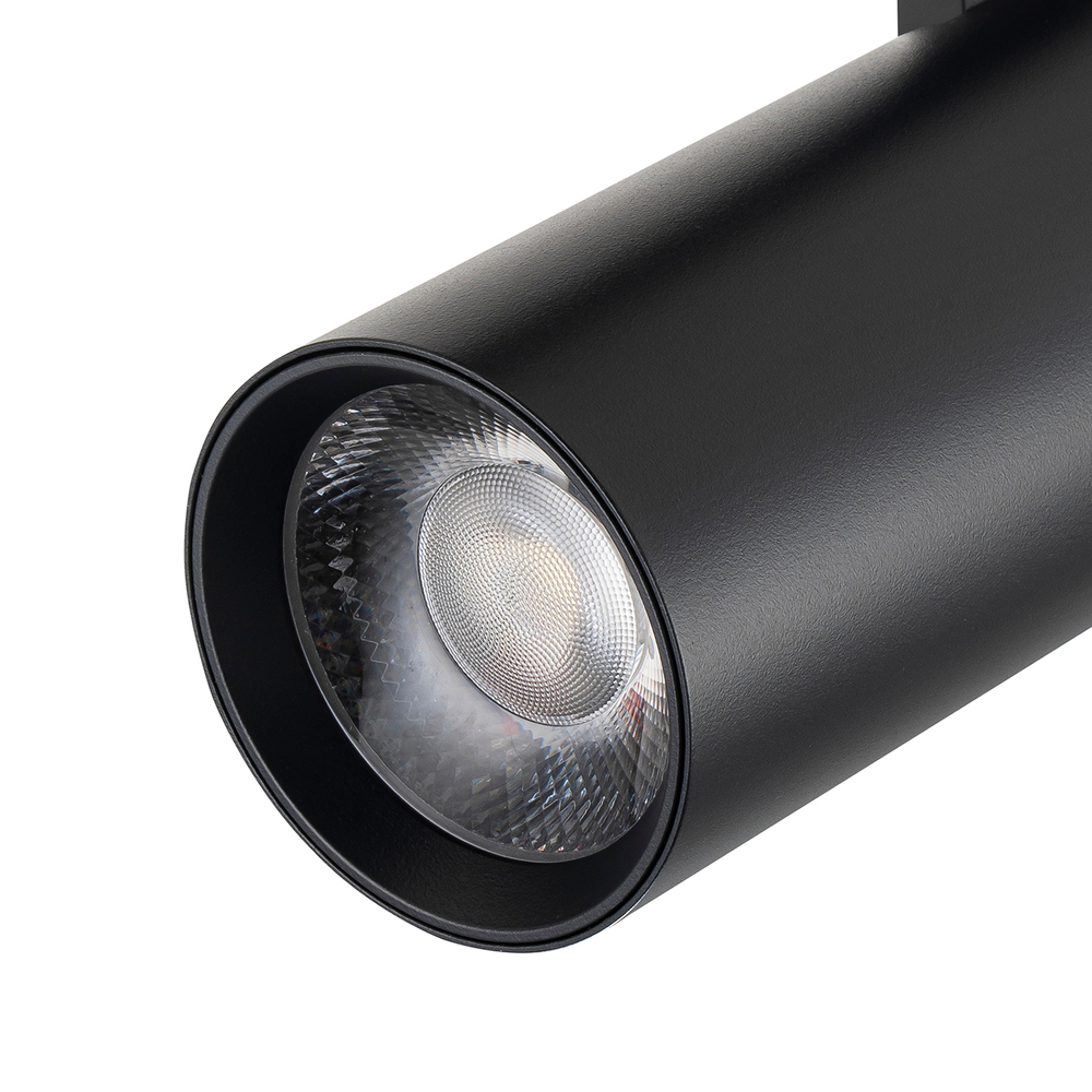 Светодиодный светильник для однофазной трековой системы 10Вт, 800лм, 4000K, Ra>80, металл, чёрный матовый