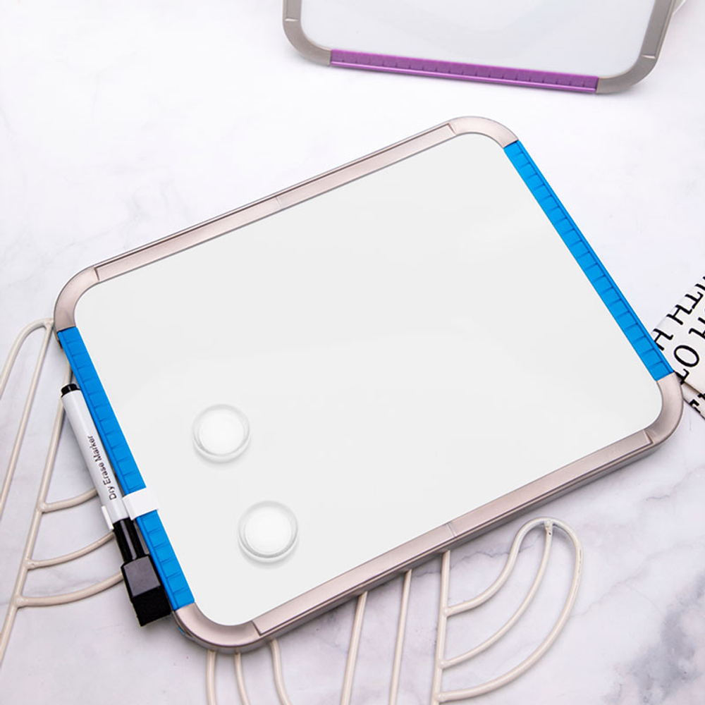 Доска магнитно-маркерная DELI 21 х 28 см, 2 магнита, маркер.