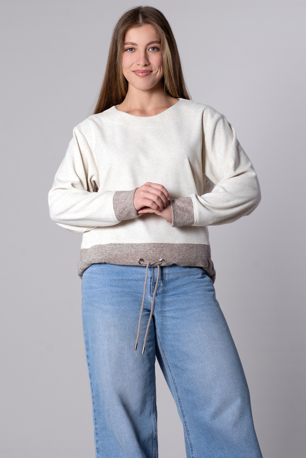 Джемпер женский 4172ЛП, молочный #503Мол034172ЛП