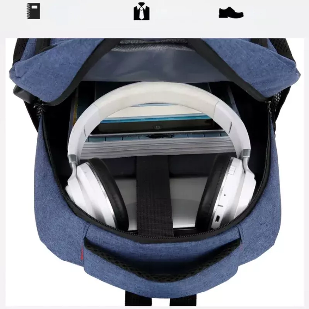 Рюкзак мужской водонепроницаемый с USB-зарядкой
