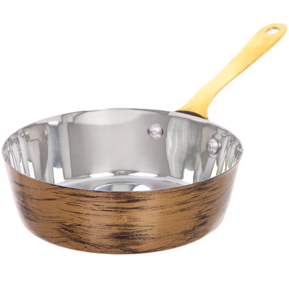 Ковш из нержавеющей стали для соуса 0,3л 13см цвет Антик