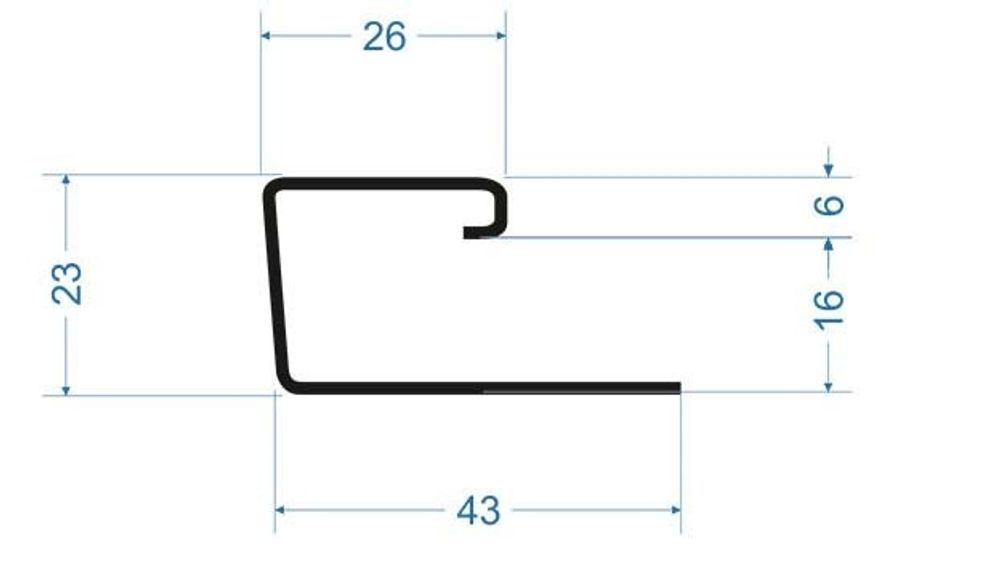 Профиль J Docke Premium пломбир