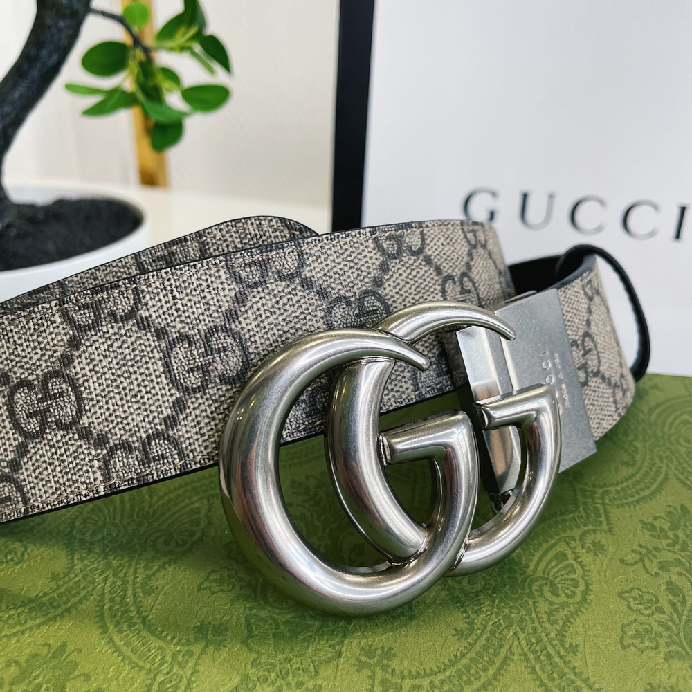 Gucci Двухсторонний кожаный ремень