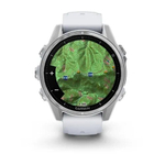 Умные часы Garmin Fenix 8 43mm, Amoled, Silver with Whitestone Silicone Band (010-02903-06)