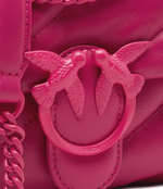 Кожаная сумка через плечо LOVE PUFF MINI CL Pinko - фуксия(100039 A1JO)