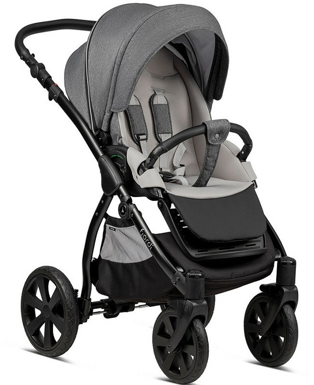 Детская коляска Noordi Fjordi 3 в 1 с автокреслом Terra Edusky Black 1132813/1302813 Dark Grey