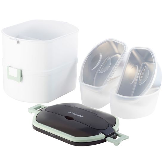 Ланч бокс 1500 мл. Kamille KM 2139 (пластик, нержавеющая сталь)