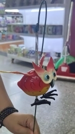 Фигура на спице «Мудрая совушка» 60 см (фигурка 8*12 см)