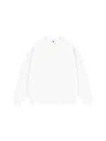 Свитшот оверсайз, с начесом (белый)