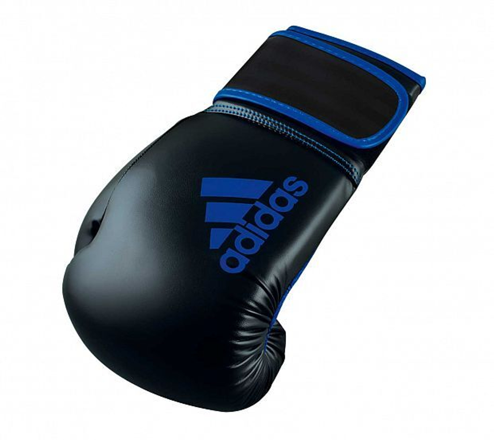 Перчатки боксерские Hybrid 80 черно-синие adiH80