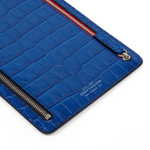 Smythson Кейс для документов Multi-Zip Case in Mara, Cerulean