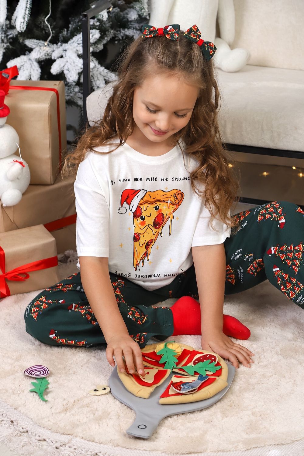 Костюм для девочки Пиццайоло-1 Виотекс МОЛОЧНЫЙ