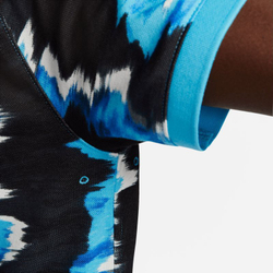 Мужское теннисное поло Nike Print Slim-Fit Polo - baltic blue