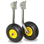 Колёса транцевые перекидные для лодок с жестким дном "Ёжик", оцинковка