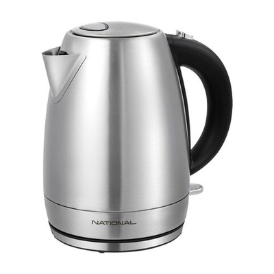 Чайник электрический National, NK-KE17550, серебр, 1.7 л, 2200 Вт, ск нагр элем, металл
