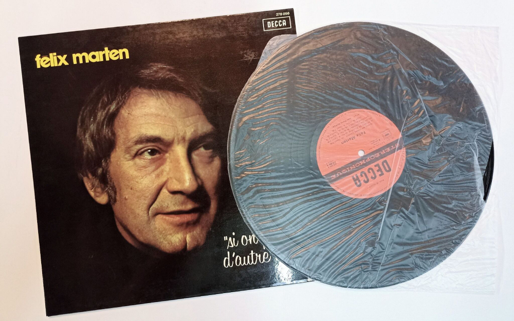 Винтажная виниловая пластинка LP Felix Marten Si On Parlait Dautre Chose (France 1975)
