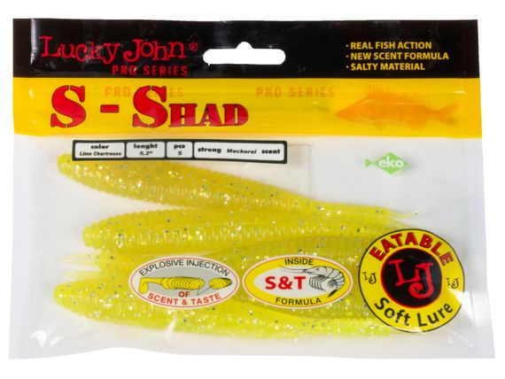 Черви съедобные LJ Pro Series S-SHAD 5.2in (13.20)/071 5шт.