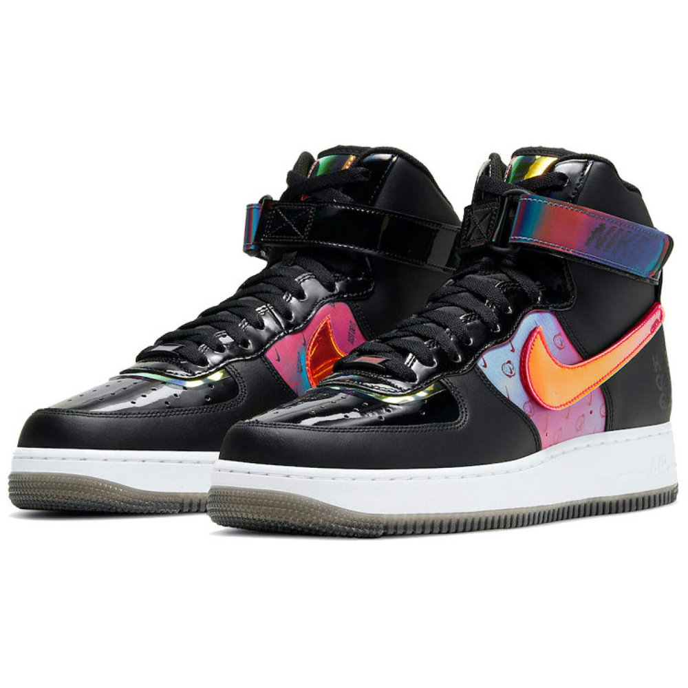 Кроссовки Nike Air Force 1 High 07 LV8 Black White Bright Crimson