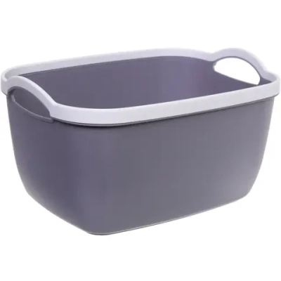 Корзина для хранения «БРЭТОС», цвет пыльно - серый, 30.5*23*17см