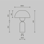 Настольная лампа Maytoni Memory MOD177TL-01W