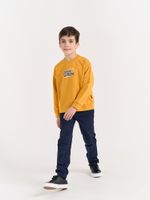 Свитшот облегченный "Горчица" с принтом 7+