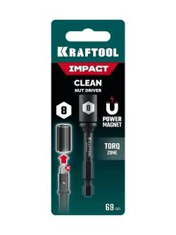 KRAFTOOL CLEAN Nut driver , 8 мм, бита с торцовой головкой (26371-08)