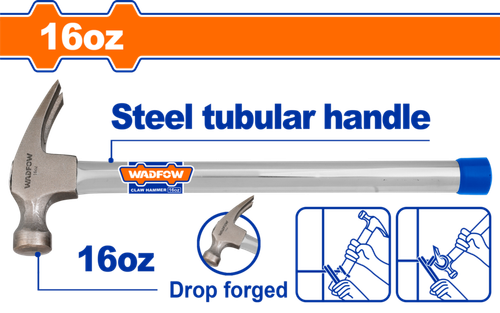 Молоток-гвоздодер 450 гр (6/24) WADFOW WHM336G