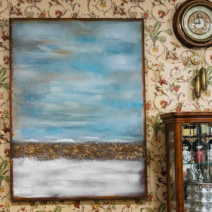 Картина Абстракция, Горизонт 90х120 см