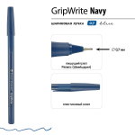 Ручка "GripWrite Navy" шариковая 0.7 мм, синяя (Bruno Visconti)