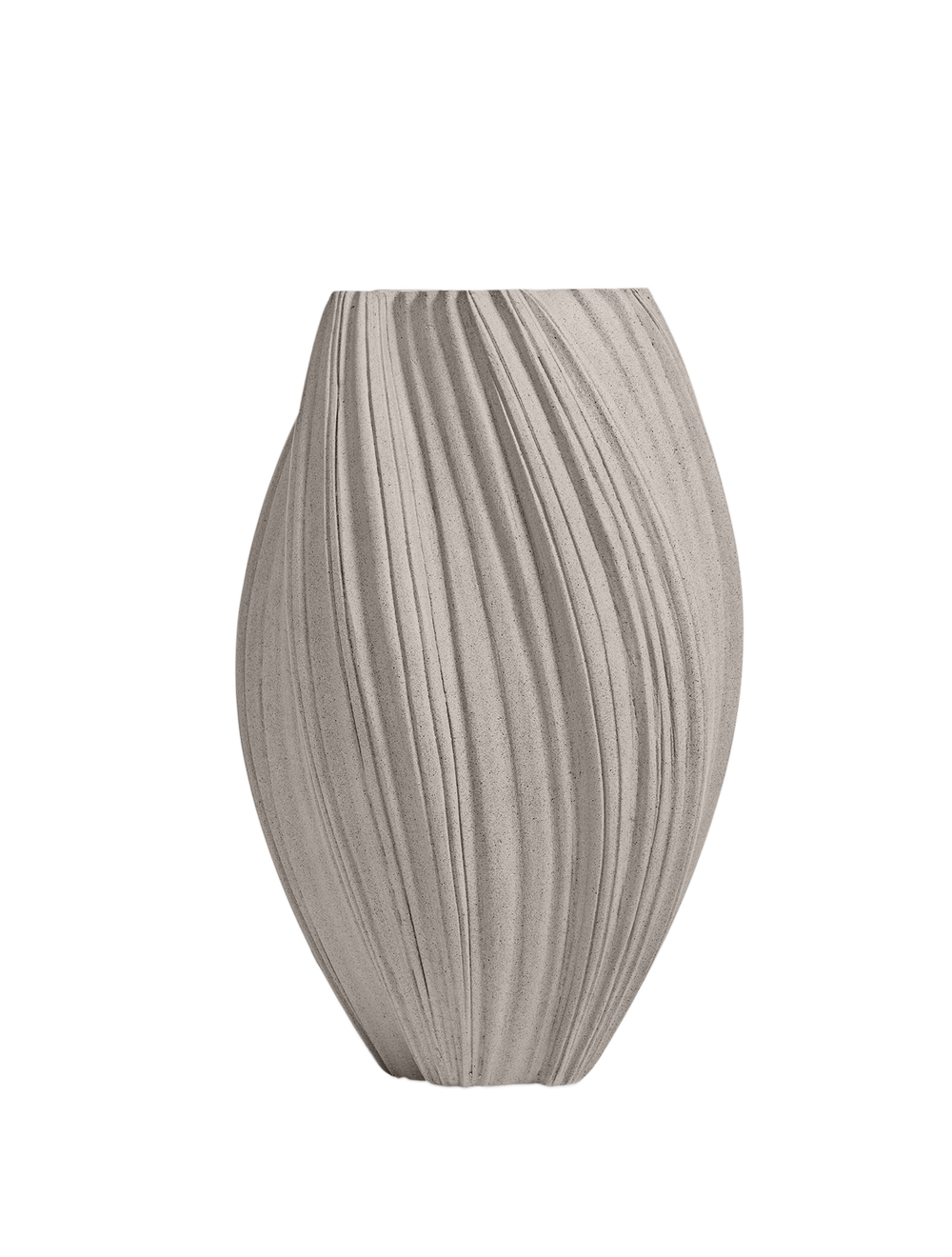 Кашпо TREEZ Effectory - Dune - Высокая Design-ваза - Белый песок