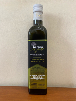 Оливковое масло нефильтрованное Karpea the Gold Unfiltered Extra Virgin 0,5 л, Греция