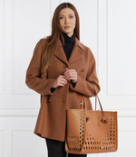 Кожаная сумка-шопер + поясная сумка GIANNI CHIARINI - коричневый(BS 10830 TKLFOR)