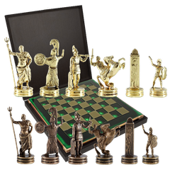 Manopoulos Шахматы подарочные "Троянская война"