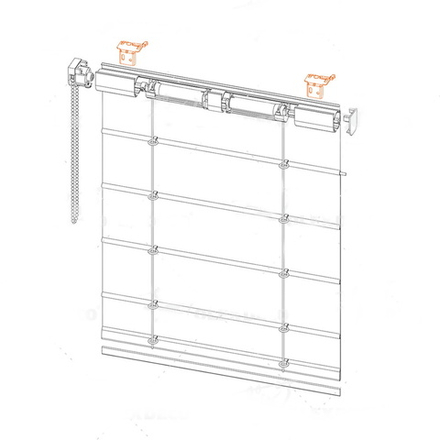 Суппорт поворотный Мадрид/Милан, цвет белый