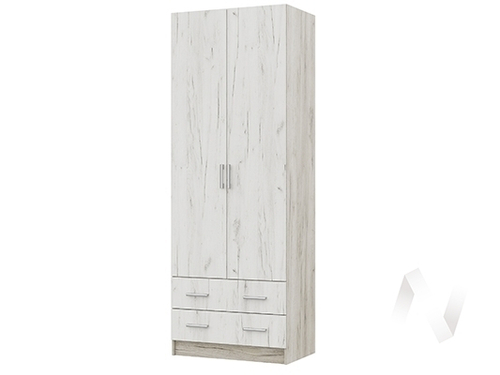 Шкаф 2-х ств ШК 603М Спальня Гармония (дуб крафт серый/дуб крафт белый)