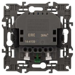 Розетка ЭРА Elegance 14-4109-16 2P+E 16A-250В, штор. с 2xUSB 5В-3А, титан