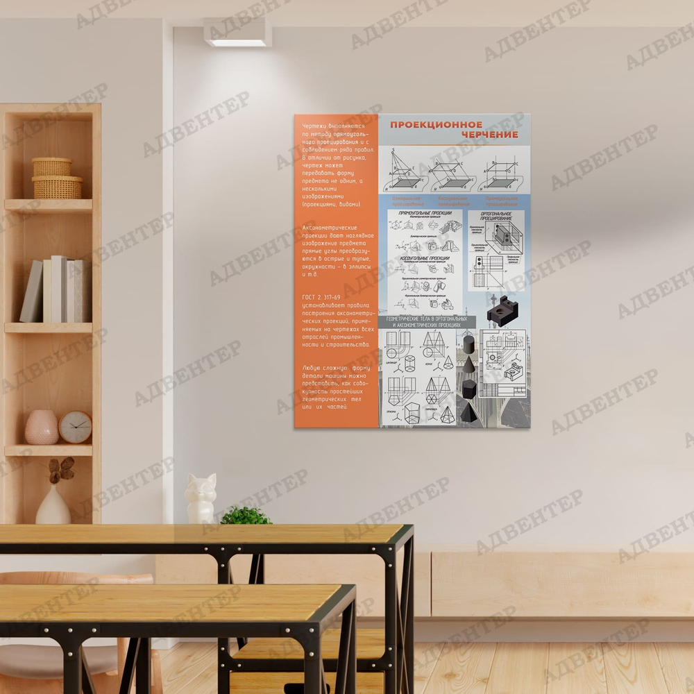 Стенд Проекционное черчение 702