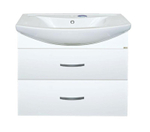 Тумба MISTY Балтика - 80 подвесная с 2 ящ. c умывальником