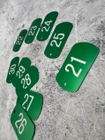 Номерки на ключи металлические